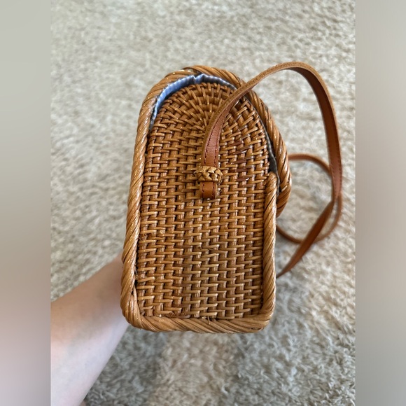 Rattan Bag - Bali Bag - Straw Bag - Handwoven Shoulder Bag - Boho Summer Purse - Picture 7 of 12